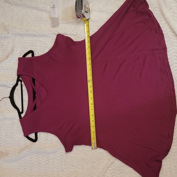 Just Be! Women's Burgundy Tank top Size 2x New with Tags - Picture 9 of 9